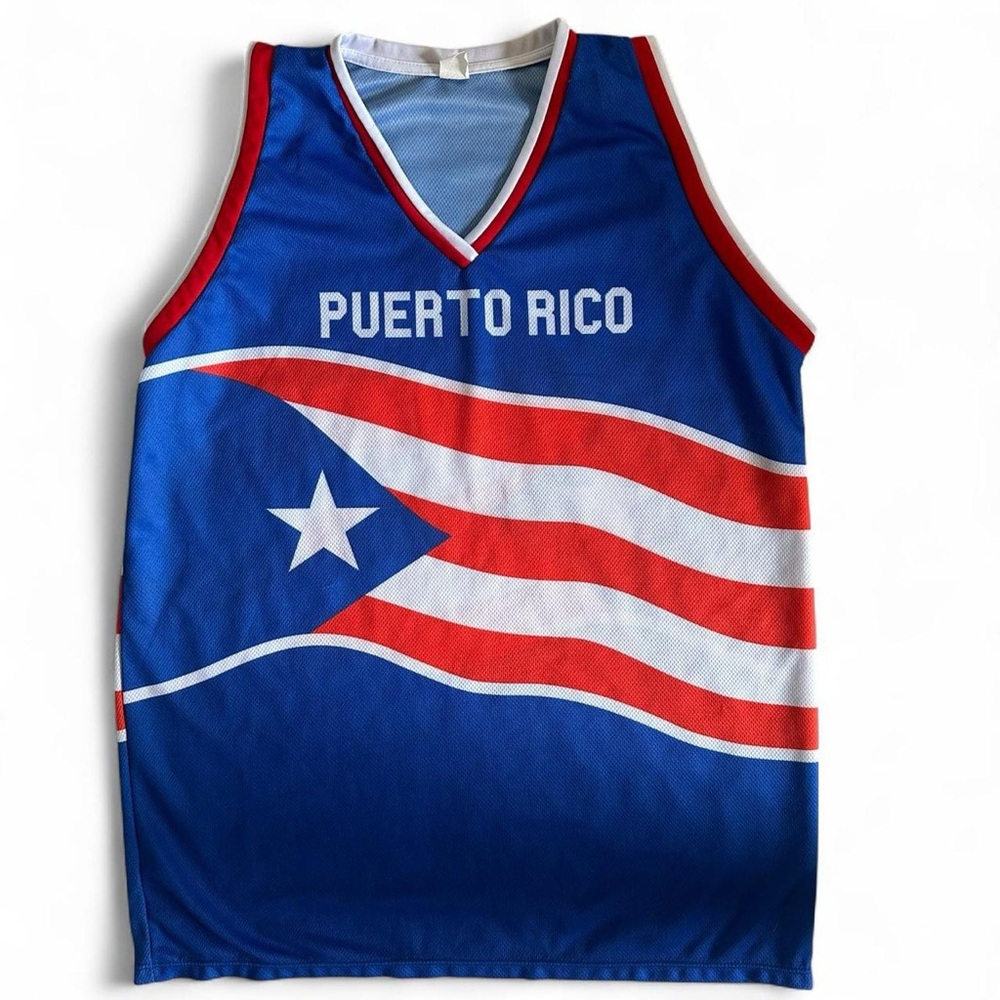 Puerto Rico Flag Basketball Jersey